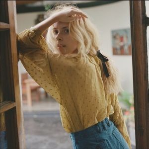 Doen Rosebay Top Wheat M EUC RARE!